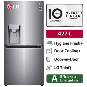Refrigerador LG 427L No Frost LM57SPN Plateado
