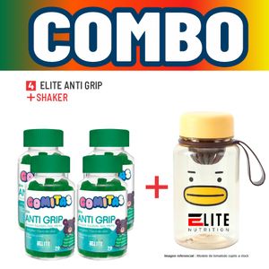 Combo Gomitas Para Niños Elite Nutrition Kids - 4 Elite Anti Grip + Shaker