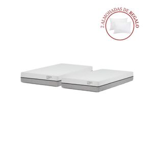 Combo 2 Colchones Pratta 1.5 Plazas + 2 Almohadas