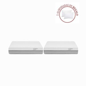 Combo 2 Colchones Pratta 2 Plazas + 2 Almohadas