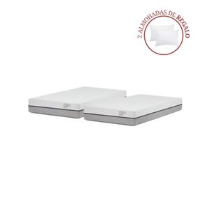 Combo 2 Colchones Pratta 2 Plazas + 2 Almohadas