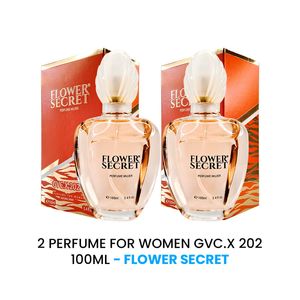 Perfume For Women Gvc.X 202 Flower Secret 100ml 2 Unidades