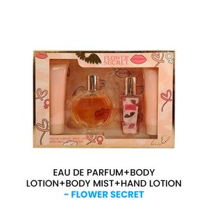 Eau De Parfum + Body Lotion + Body Mist + Hand Lotion Flower Secret