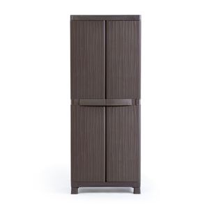 Ropero de plástico Roble Grande Madera Marrón Polinplast