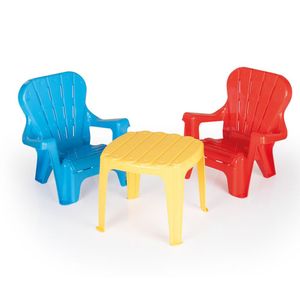 Mesa De Exterior Para Niños Dolu Con 2 Sillas