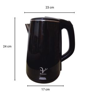 Hervidor de Agua Jarra Electrica Negra de 2 Litros