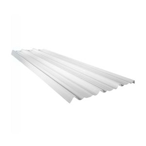 Techo Trapezoidal Traslucido 3.60x1.10x1.4m Blanco Fibraforte