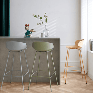 Silla Banco De Bar Venecia Color Blanco 90x47cm Decorplas