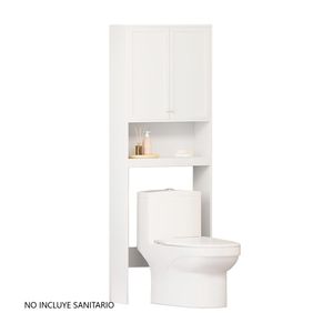 Organizador de Baño Milan 2 Puertas MDF Blanco - sin Inodoro Orange