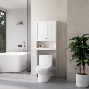 Organizador de Baño Milan 2 Puertas MDF Blanco - sin Inodoro Orange