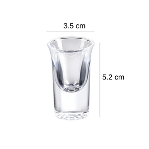 Juego de 6 Mini Copitas de Shot con Base Y302