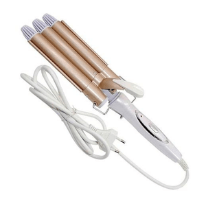 Rizadora Rozia Ondulador de Cabello Tenaza 3 Tubos.