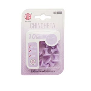 Chinchetas 10 Unidades Morado