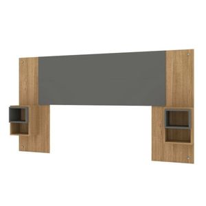 Cabecera de Cama Miriam 2 plazas color Marrón/Gris TU MESITA