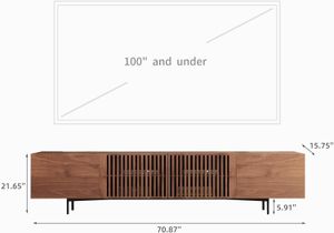 Mesa de tv Minimalista Namura color Marrón TU MESITA