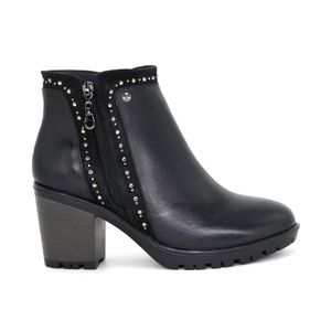 Botines Par&ss para Mujer de CUERO JA24-BT169 Negro