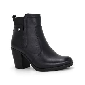 Botines Par&ss para Mujer de CUERO JA24-BT174 Negro