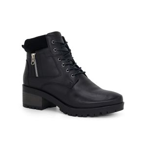 Botines Par&ss para Mujer de CUERO JA24-BT176 Negro