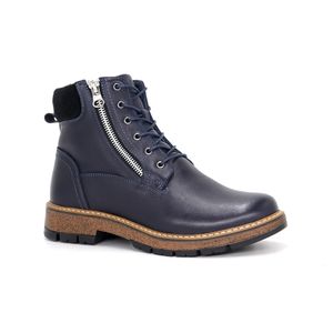 Botines Par&ss para Mujer de CUERO JA24-BT158  Azul