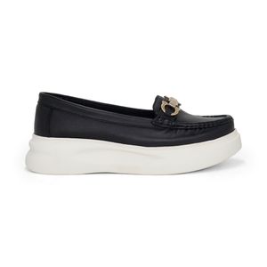 Mocasines para Mujer de CUERO PAR&SS JA24-MS759 Negro