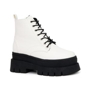 Botin para Mujer ARIANA AV24-529 Blanco Negro