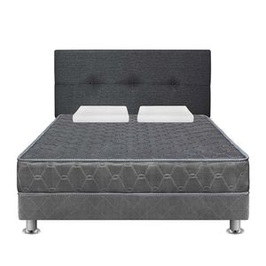 Dormitorio Acqua 2 Plazas + Sofá Cama Gris