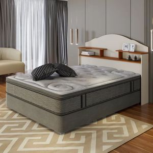 Cabecera de Cama Avon color Blanco/Haya Doble Box 1.5 plaza TU MESITA