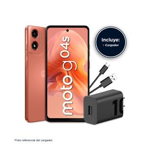 Smartphone MOTOROLA G04S 6.6" 4GB 128GB 50MP Naranja Amanecer