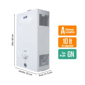 Terma a Gas Sole Control Total GN 10L + Accesorios
