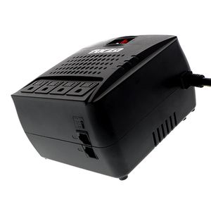 Estabilizador de voltaje Forza FVR-3002 4 salidas, puerto RJ45-220V, largo de cable 1.2 m , negro