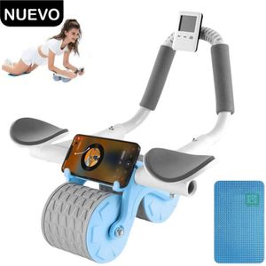 Rueda de Abdominales Smart Fortalece Tu Abdomen Celeste