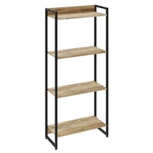 Librero Industrial Brody color Roble 4 repisas TU MESITA