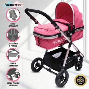 Coche Moisés de Lujo Alba Edición Limitada Rosado