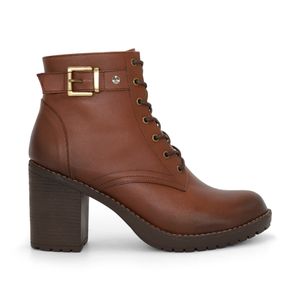 Botines Par&ss para Mujer de CUERO JA24-BT172 Marron