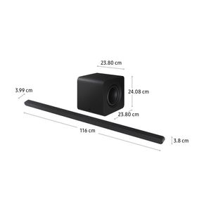 Barra de sonido Dolby Atmos 3.1.2 inalámbrica S800D ultradelgada HW-S800D