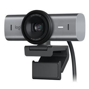 Cámara web Logitech MX Brio Pro 700 UHD 4K, conexión USB Tipo-C, micrófono integrado, tapa de privacidad, cable 1.5 m, gris