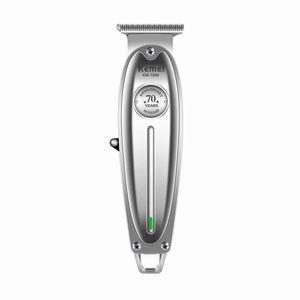 Cortador de Cabello Profesional Kemei 1949 Maquina Inalambrica Clipper Plateado