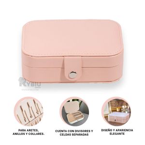 Joyero Bonito Elegante y Practico para Transportar Palo Rosa
