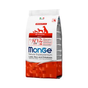 Comida Para Perro Monge Cordero Arroz Y Papa 2.5 Kg