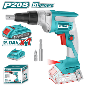 Atornillador de Drywall 20v + Bateria 2ah y Cargador Total TDSLI204200