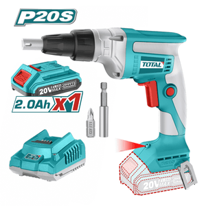 Atornillador de Drywall 20v + Bateria 2ah y Cargador Total TDSLI204200