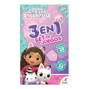 Set Juego De Mesa Gabbys Dollhouse 3 En 1