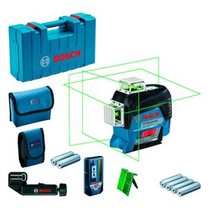 Nivel Laser de Plano 360 Verde Bosch GLL 3-80CG+Receptor LR7