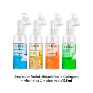 Limpiador facial Hialurónico + Colágeno + Vitamina C + Aloe Vera 125ml