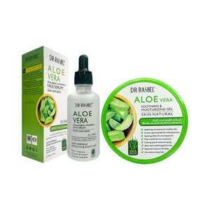 Suero facial de colageno 50ml + Gel Calmante 300ml Aloe Vera