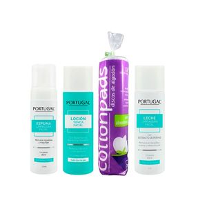 Kit Limpiador Facial Portugal + Disco de algodon