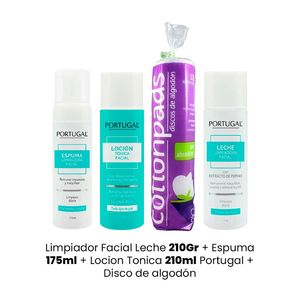 Kit Limpiador Facial Portugal + Disco de algodon