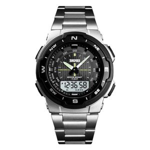 Reloj SKMEI 1370 Horizon Dual Alarma Crono Fechador Light WR - Plata