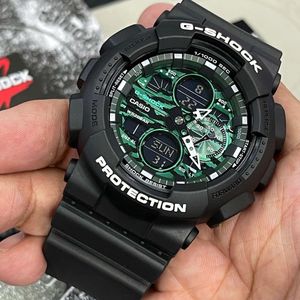 Reloj Casio G-Shock GA140MG-1A Analógico Digital Luz LED Resina Negro Dial Verde