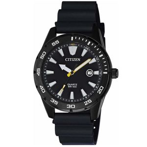 Reloj Citizen BI1045-13E para Hombre Fecha Acero Inoxidable Correa de Resina Negro